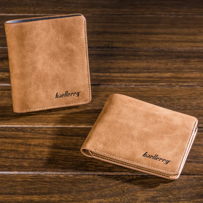 Interior Design Id - Baellerry, billetera delgada de cuero nobuck