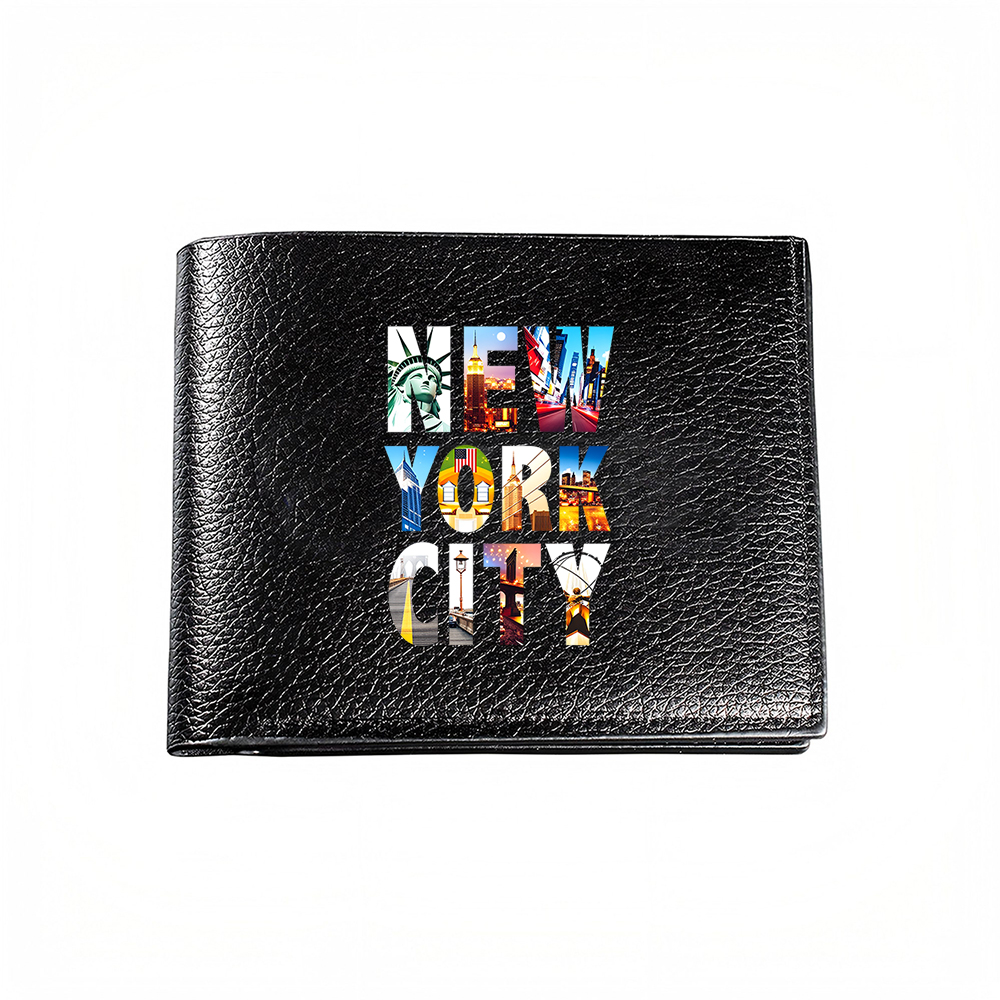 Interior Design New York - Cartera para Hombre con Estampado de