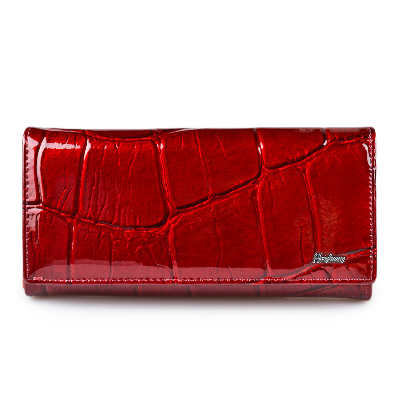 Interior Design Id - Cartera de cuero genuino con patrón