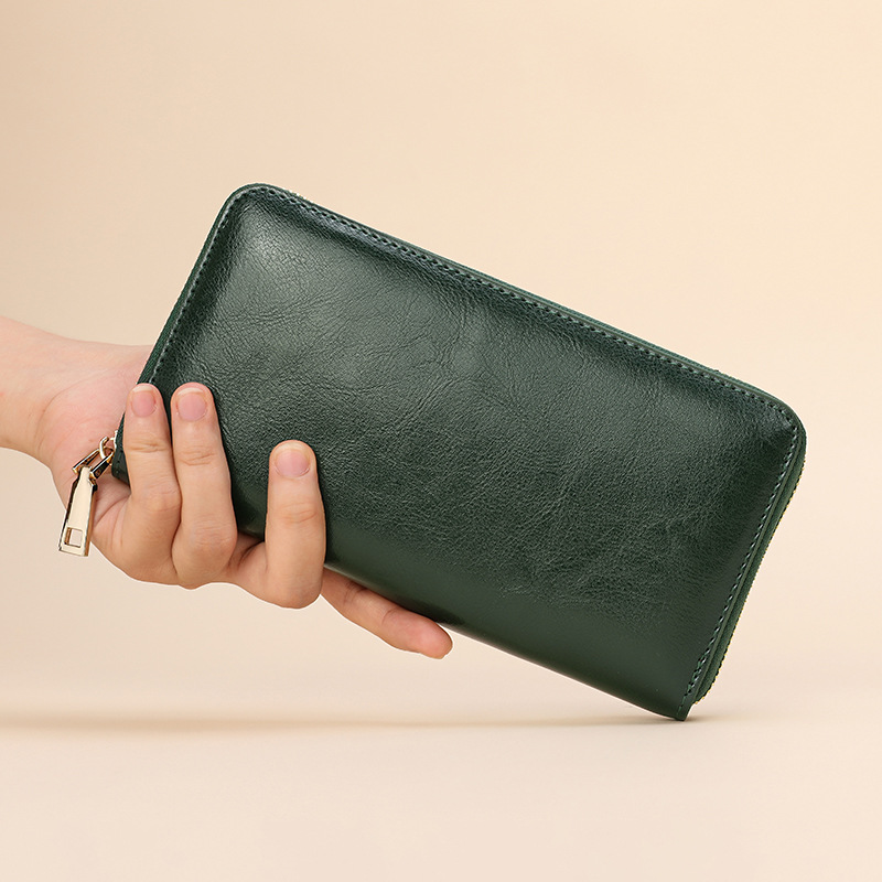 Cartera Larga de Cuero Genuino - Interior Design Id reseña y precio
