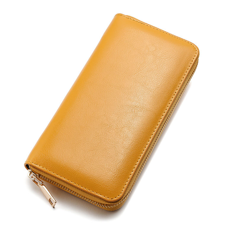 Cartera Larga de Cuero Genuino - Interior Design Id reseña y precio
