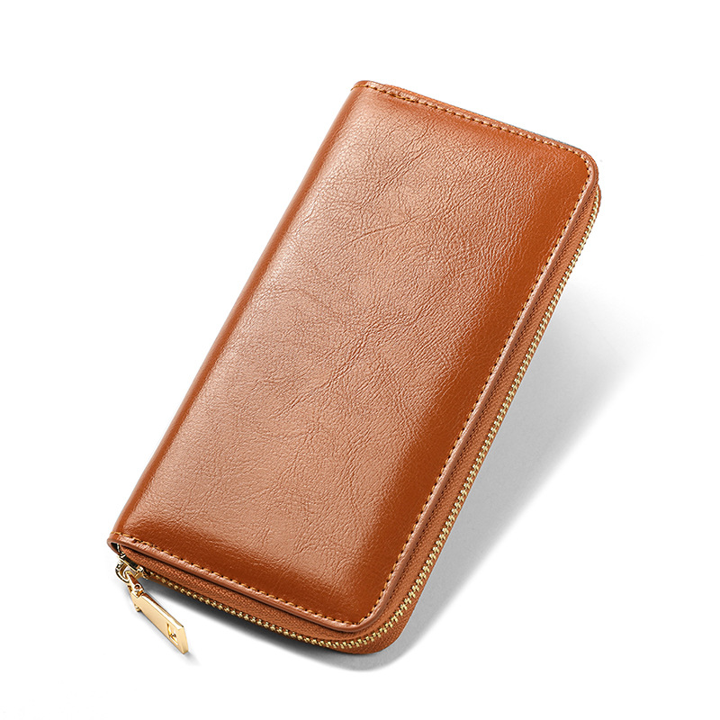 Cartera Larga de Cuero Genuino - Interior Design Id reseña y precio