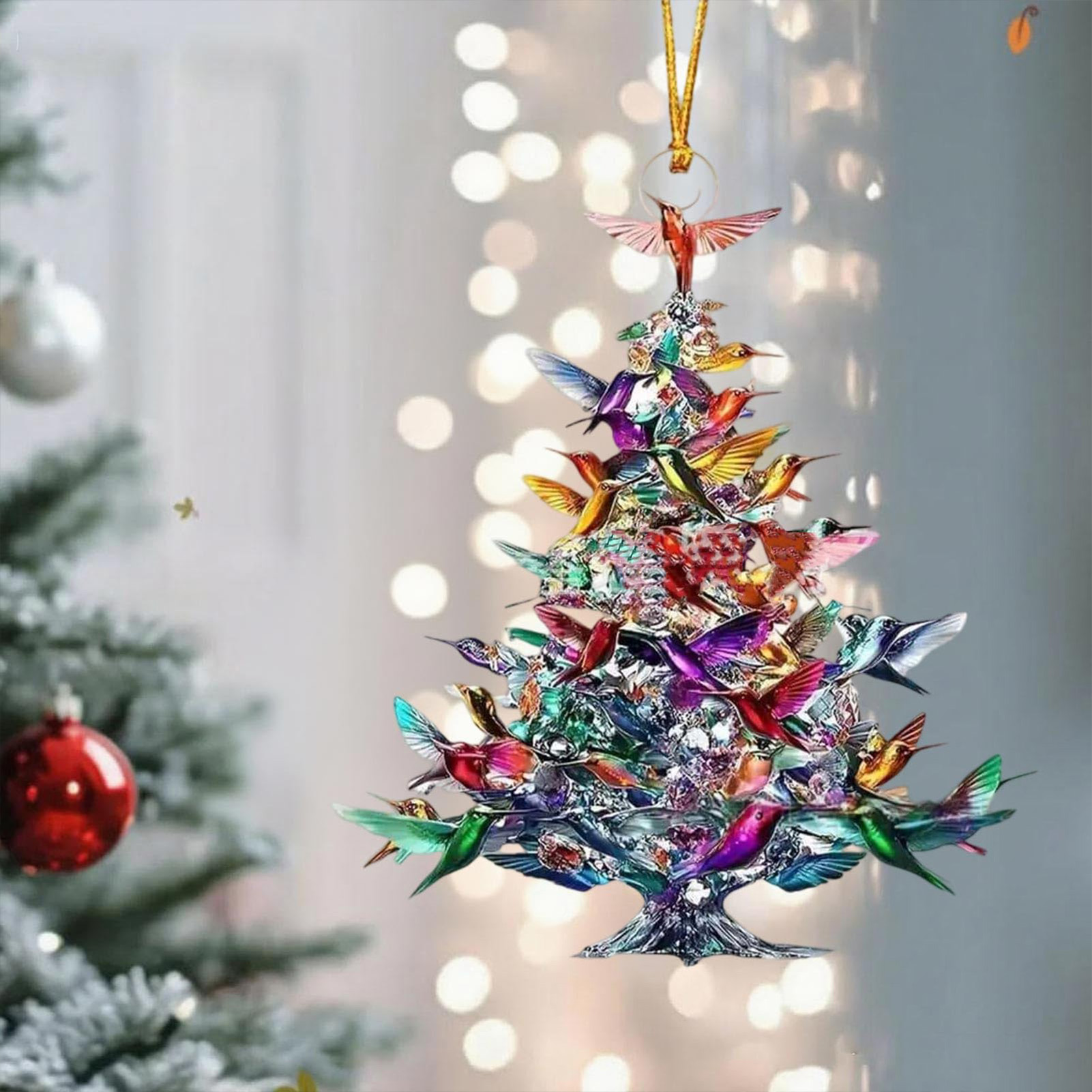 Adornos de pájaros acrílicos 2 - Interior Design Xmas reseña y precio
